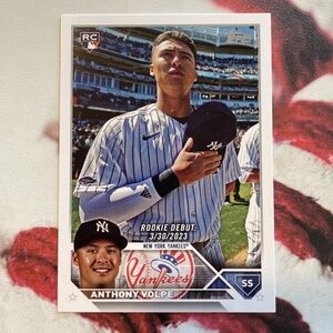 2023 Topps Update Anthony Volpe Rookie Card Debut RC #US77 New York Yankees NM